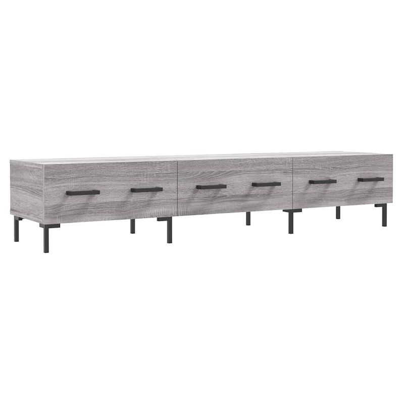 Foto van The living store tv-meubel - - afmetingen- 150 x 36 x 30 cm - kleur- grijs sonoma eiken