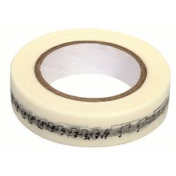 Foto van Rollen washi tape met muzieknoten 15 meter - washi tape