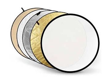 Foto van Caruba reflectieschermen 5-in-1 gold, silver, soft gold, white, translucent - 56cm