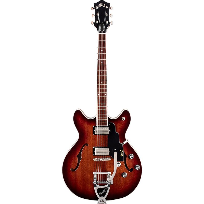 Foto van Guild newark st. collection starfire i dc california burst semi-akoestische gitaar