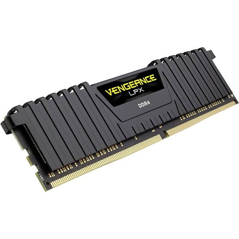 Foto van Corsair vengeance lpx 16gb ddr4-2666 werkgeheugen voor server ddr4 16 gb 1 x 16 gb 2666 mhz 288-pins dimm cmk16gx4m1a2666c16