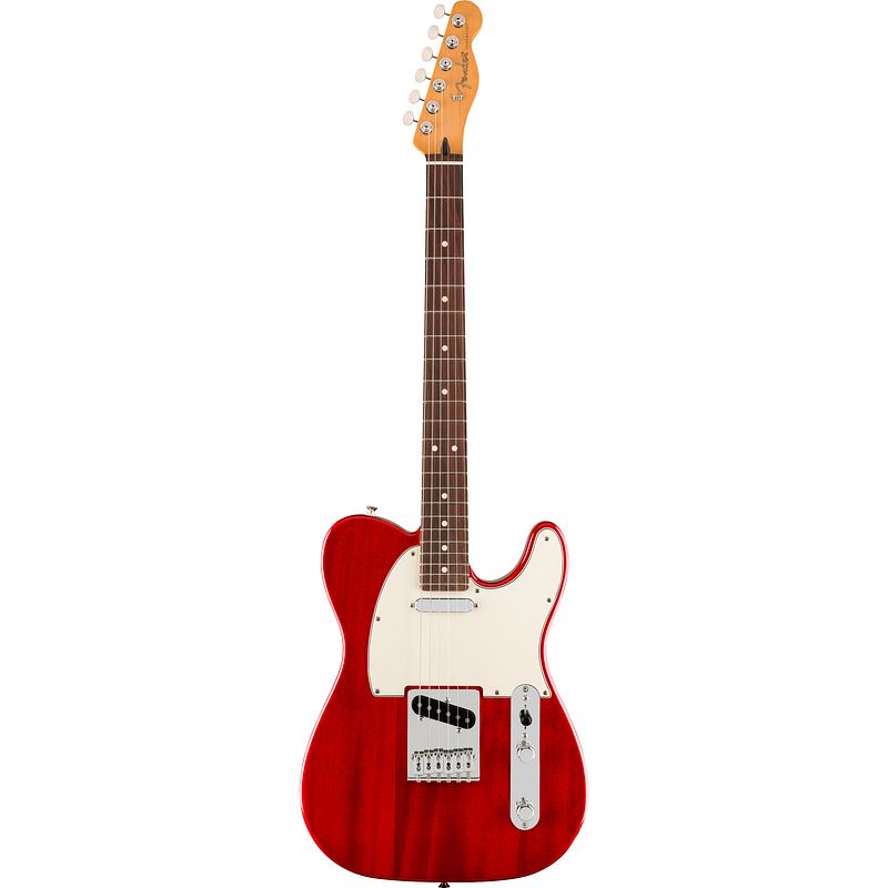 Foto van Fender player ii telecaster chambered mahogany rw transparent cherry elektrische gitaar