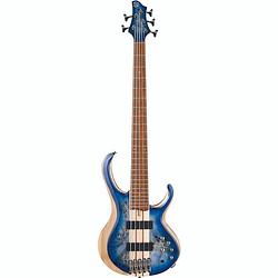 Foto van Ibanez btb845-cbl cerulean blue burst low gloss 5-snarige elektrische basgitaar