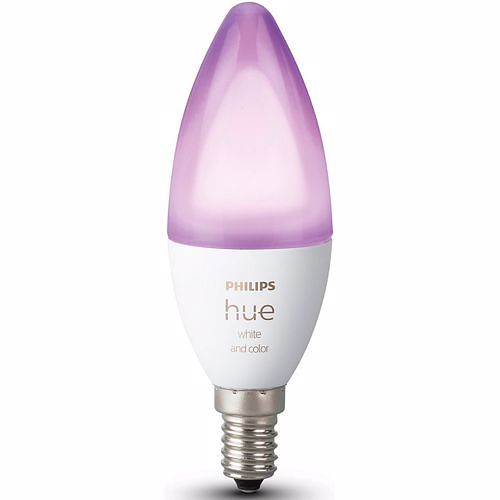 Foto van Philips hue kaarslamp e14 1-pack wit en gekleurd licht