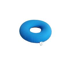 Foto van Solid homecare zitring aambeienkussen inclusief pompje blauw - 34 cm