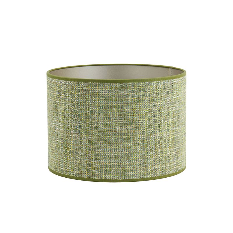 Foto van Light&living kap cilinder 50-50-38 cm tweed groen