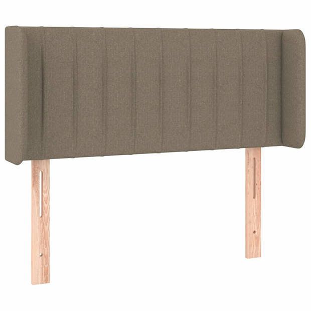 Foto van Vidaxl hoofdbord met randen 93x16x78/88 cm stof taupe