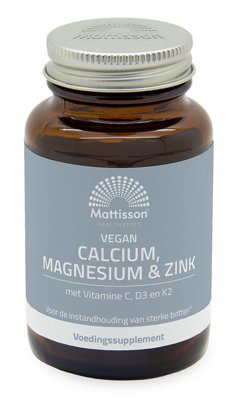 Foto van Mattisson healthstyle calcium magnesium & zink tabletten
