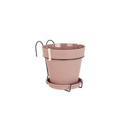 Foto van Artevasi capri bloempot voor balkon - 4 l - 20 x 20 x 18,9 cm - taupe