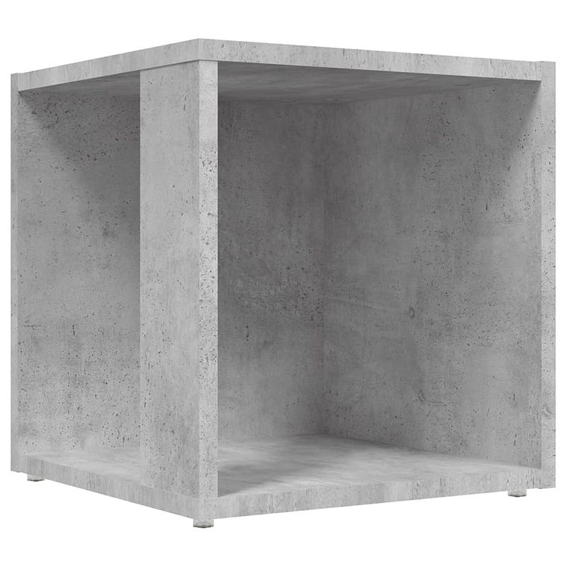 Foto van The living store hoektafel spaanplaat - 33 x 33 x 34.5 cm - betongrijs