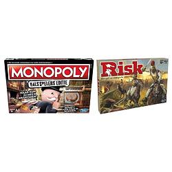 Foto van Spellenbundel - 2 stuks - monopoly valsspelerseditie & hasbro risk