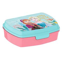 Foto van Disney frozen broodtrommel/lunchbox voor kinderen - blauwa  - kunststof - 20 x 10 cm - lunchboxen