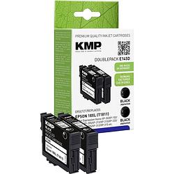 Foto van Kmp inkt vervangt epson t1811, 18xl compatibel 2-pack zwart e145d 1622,4021