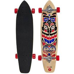 Foto van Playlife longboard cherokee 91 x 22 cm hout zwart/rood/blauw