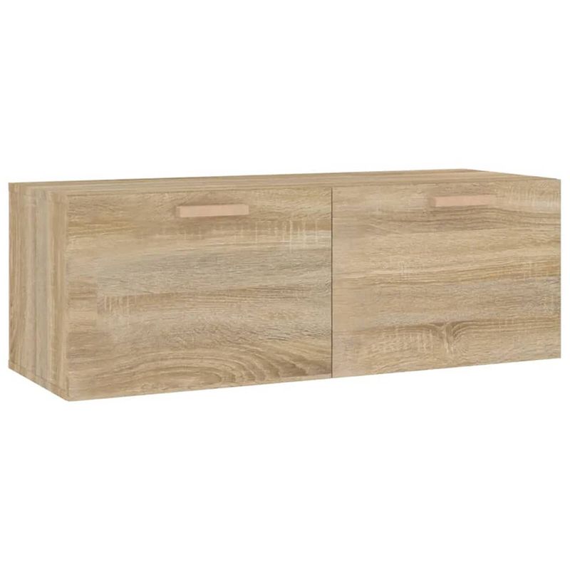 Foto van Vidaxl wandkast 100x36,5x35 cm bewerkt hout sonoma eikenkleurig