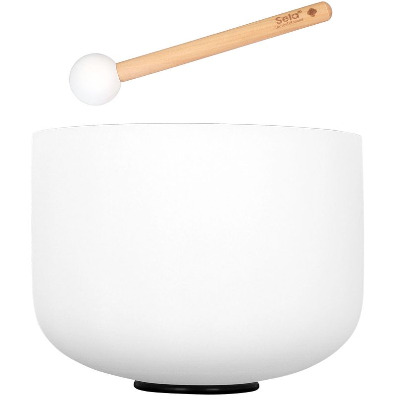 Foto van Sela 10" crystal singing bowl frosted 440 hz e klankschaal