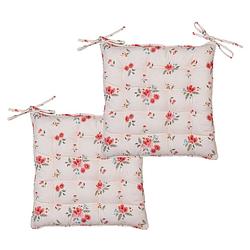 Foto van Haes deco - set van 2 sierkussens - 40x40x4 cm - 100% katoen - little rose collection