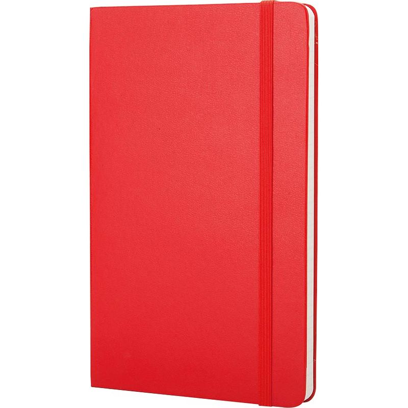 Foto van Moleskine notitieboek, ft 9 x 14 cm, gelijnd, harde cover, 192 blad, rood