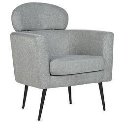 Foto van Beliani soby - fauteuil-grijs-polyester