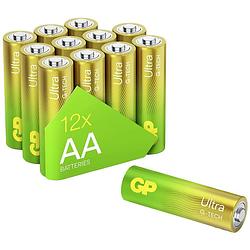 Foto van Gp batteries gppca15au733 aa batterij (penlite) alkaline 1.5 v 12 stuk(s)