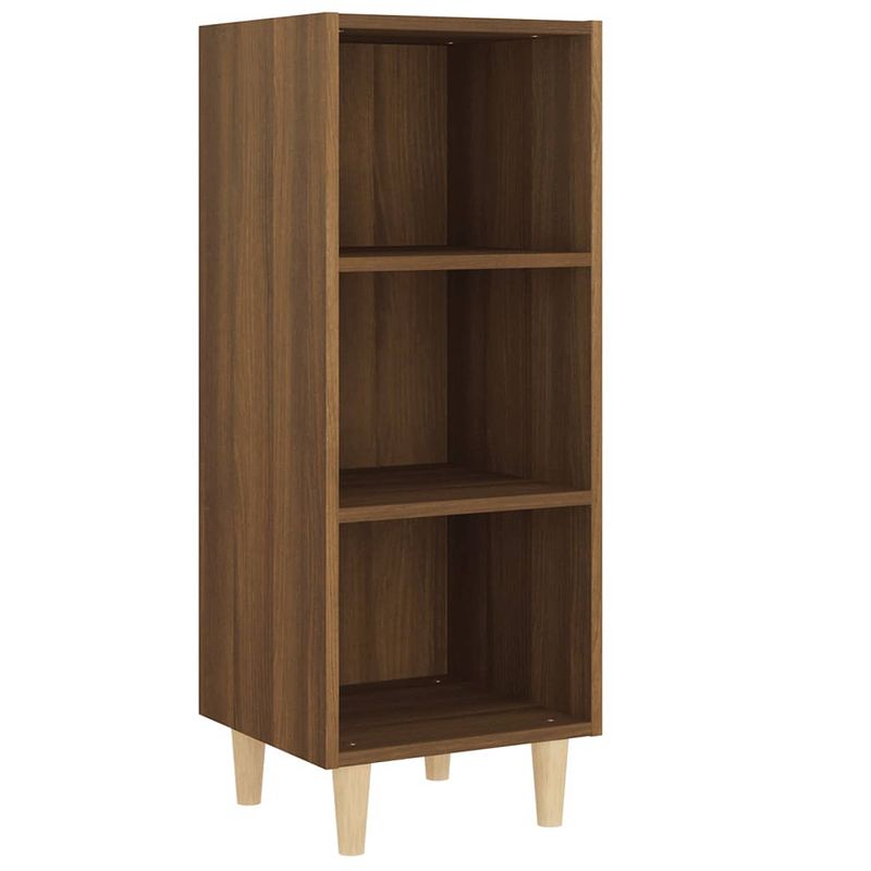 Foto van Vidaxl dressoir 34,5x32,5x90 cm bewerkt hout bruineikenkleurig