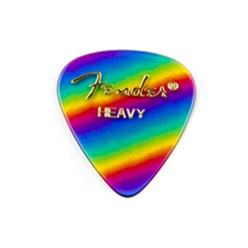 Foto van Fender 351 shape premium picks rainbow heavy (set van 12)