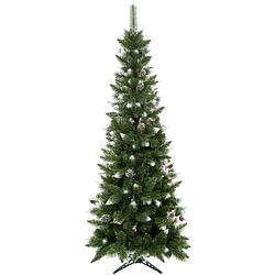 Foto van Kunstkerstboom skinny diamond pine 220 cm zonder verlichting