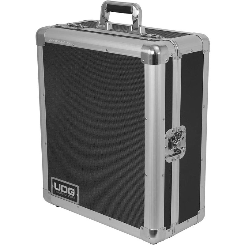 Foto van Udg ultimate pick foam flight case multi format m met 2 lagen plukschuim zilver