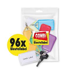 Foto van Sleutellabel combi-label openklapbaar- sleutelhanger - naamlabel - 96x