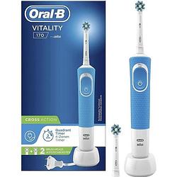 Foto van Oral-b vitality 170 crossaction volwassene roterende-oscillerende tandenborstel blauw, wit