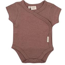 Foto van Little indians onesie short burlwood junior katoen roze maat 58