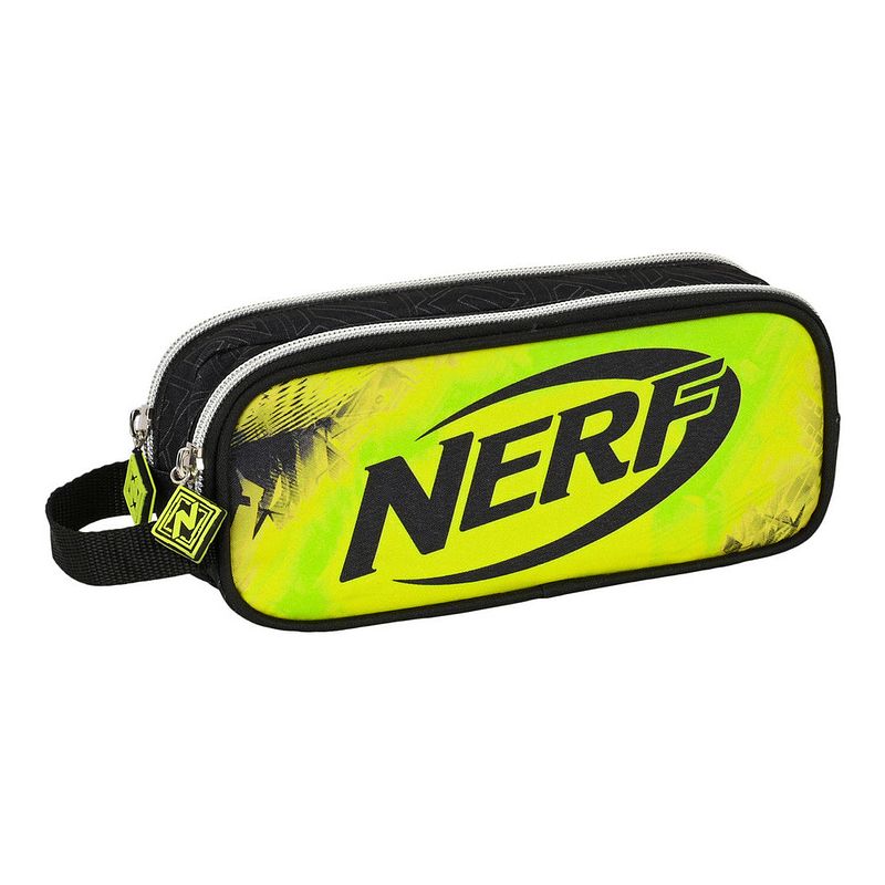 Foto van Schoolpennenzak nerf neon zwart limoen (21 x 8 x 6 cm)