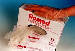 Foto van Romed vinyl handschoenen