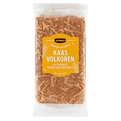 Foto van Jumbo stevige crackers kaas volkoren 4 x 2 stuks 175g