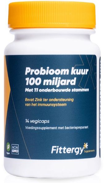 Foto van Fittergy probioom kuur 100 miljard capsules