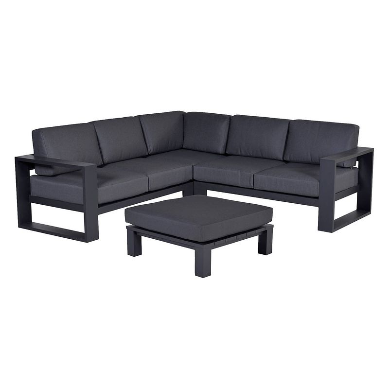 Foto van Garden impressions cube loungeset - 4-delig - carbon