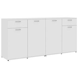 Foto van Vidaxl dressoir 160x36x75 cm spaanplaat hoogglans wit