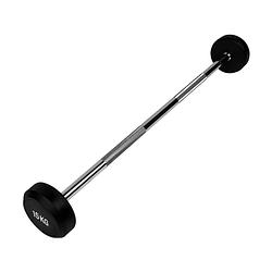 Foto van Ryzor barbell halterstang met gewichten - 15 kg - rubber