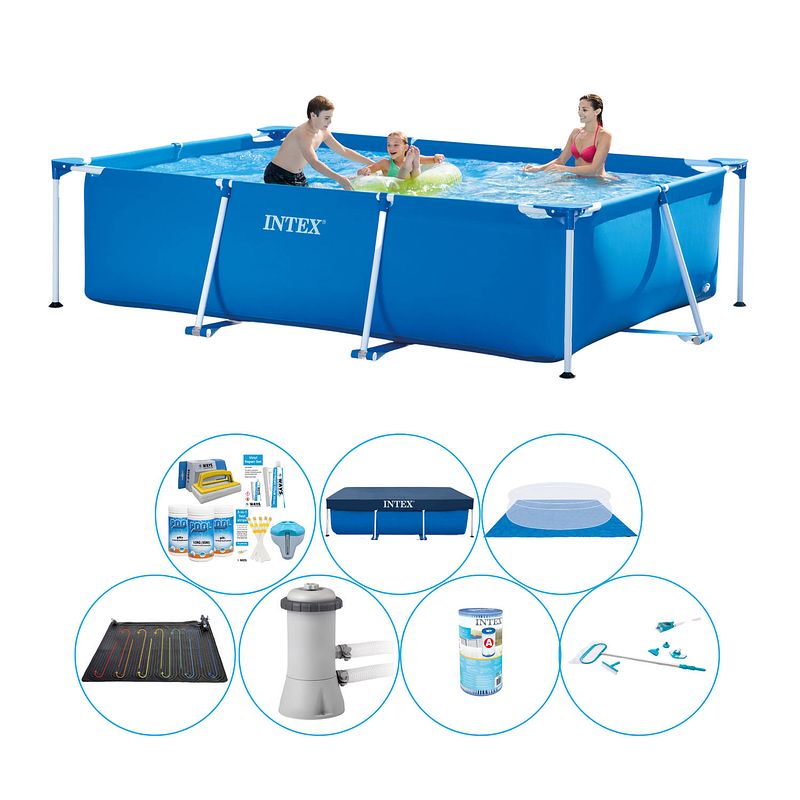 Foto van Intex frame pool rechthoekig 300x200x75 cm - zwembad set