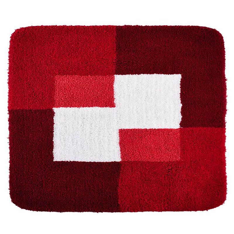 Foto van Ridder badkamermat coins 55x50 cm rood 7103806