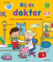 Foto van Kleur- en stickerboek met woordjes - bij de dokter (3-5 jaar)