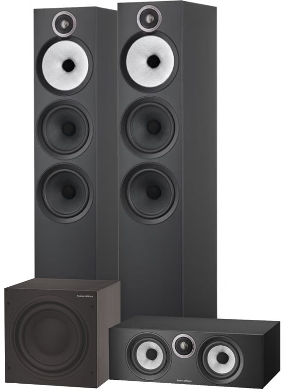 Foto van Bowers & wilkins htm6 s3 + 603 s3 (per paar) + asw608 zwart