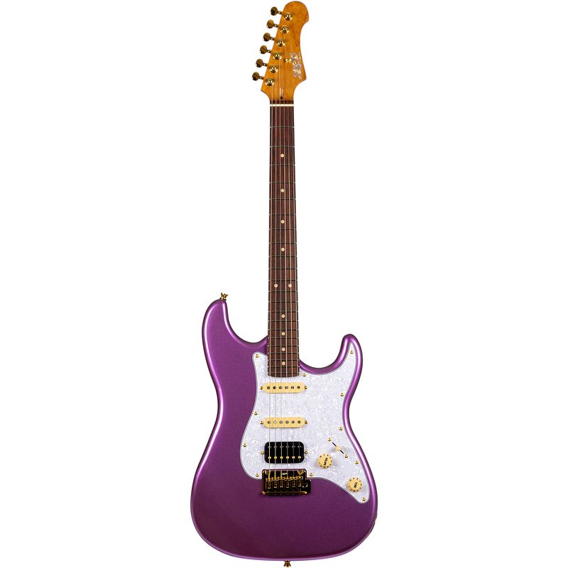 Foto van Jet guitars js-480 violet elektrische gitaar