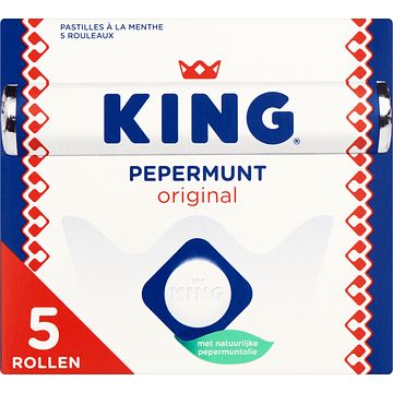 Foto van King pepermunt original rollen 5pack 5 x 44g bij jumbo