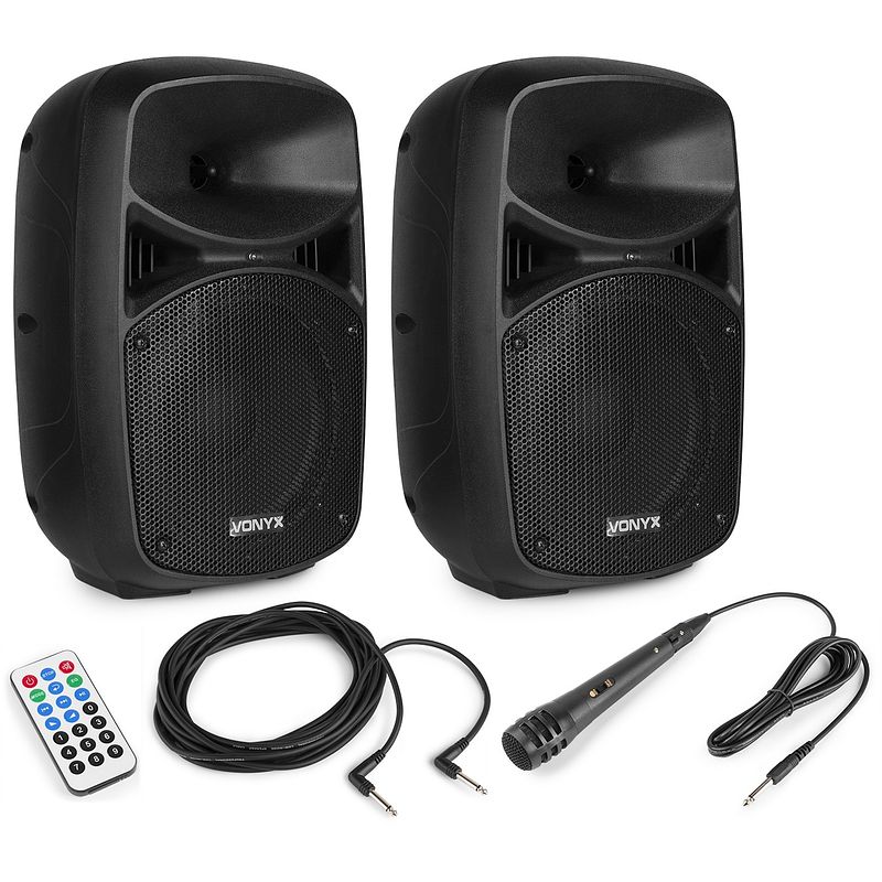 Foto van Vonyx vps082a plug & play 400w speakerset