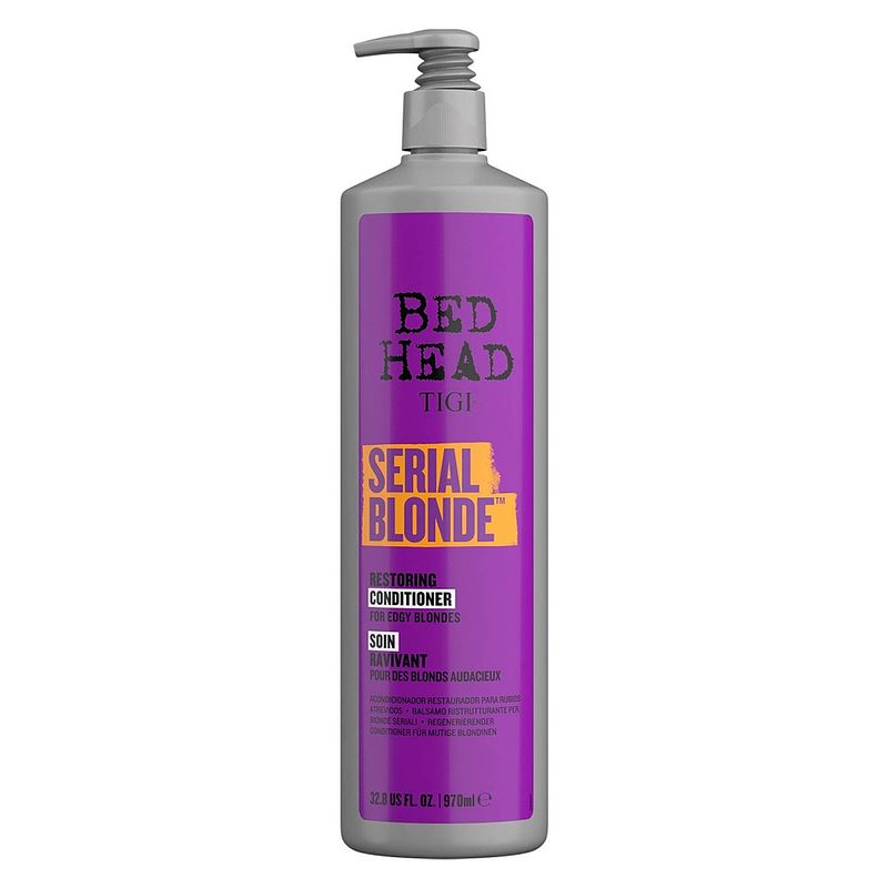 Foto van Bed head serial blonde conditioner voor beschadigd blond haar 970ml