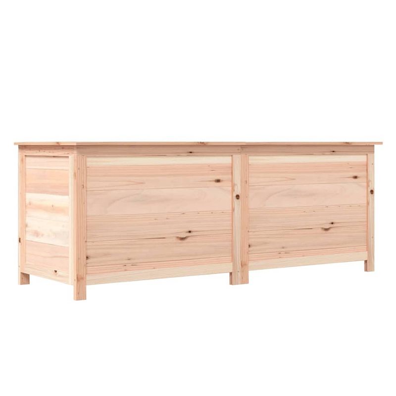 Foto van The living store houten kussenbox - massief vurenhout - 150 x 50 x 56 cm - opbergruimte