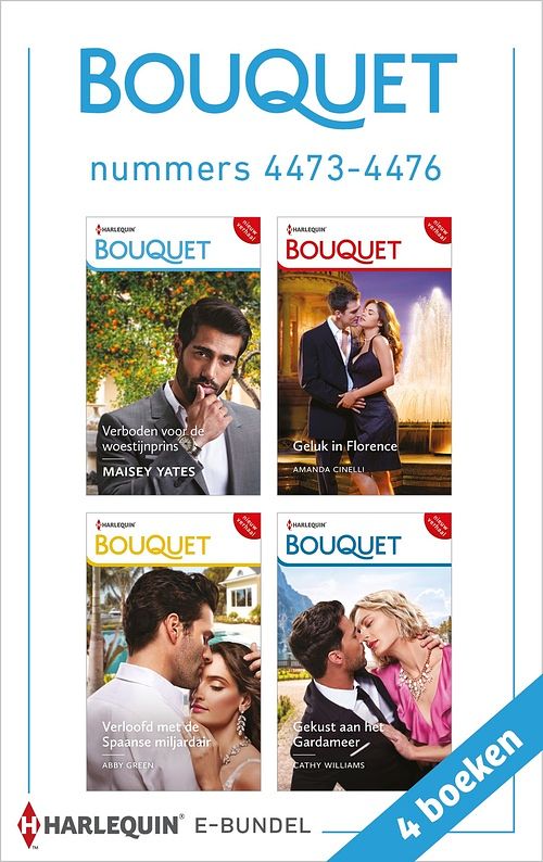 Foto van Bouquet e-bundel nummers 4473 - 4476 - cathy williams, abby green, maisey yates, amanda cinelli - ebook