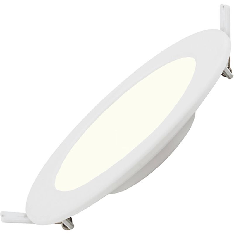 Foto van Led downlight slim pro - aigi - inbouw rond 16w - natuurlijk wit 4000k - mat wit - kunststof - ø170mm