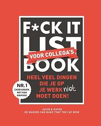 Foto van F*ck it list book voor collega's - jacob & haver - hardcover (9789463336321)